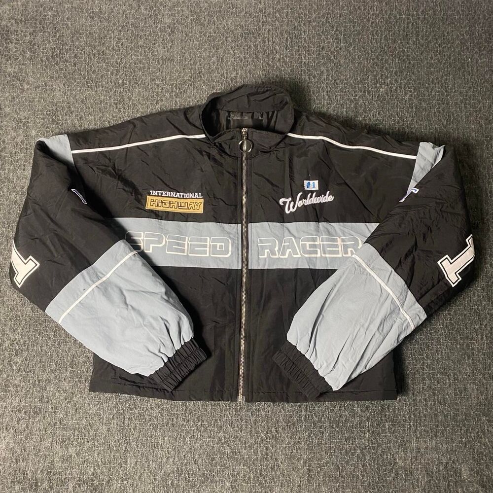 Fashion-nova Women's Black and Grey Jacket